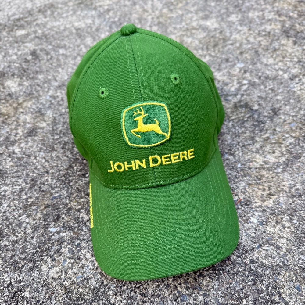 John Deere Classic Green Hat with Yellow Embroidered Logo